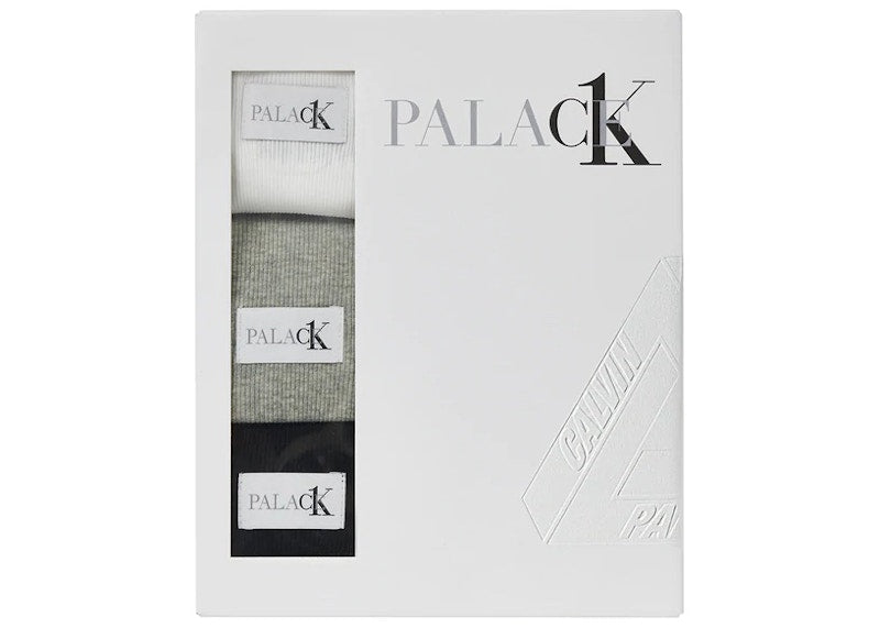 Palace CK1 Tank Top (3 Pack) White/Light Grey Heather