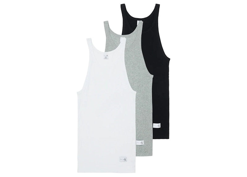 Palace CK1 Tank Top (3 Pack) White/Light Grey Heather