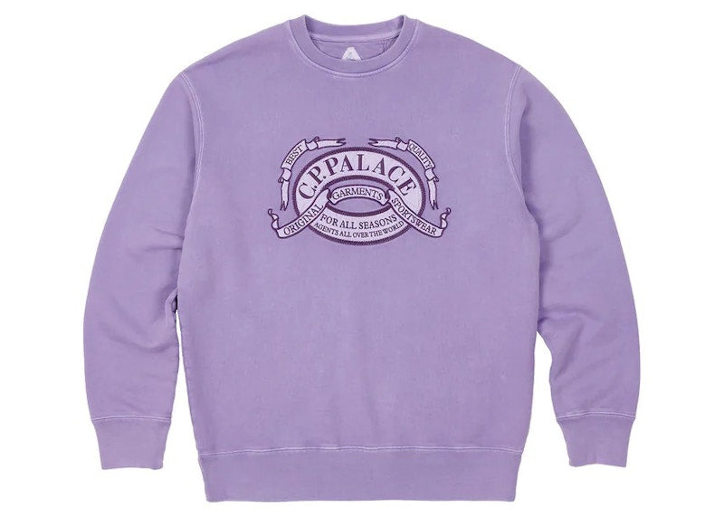 Palace C.P. Company Classic Over Dyed Crew Purple