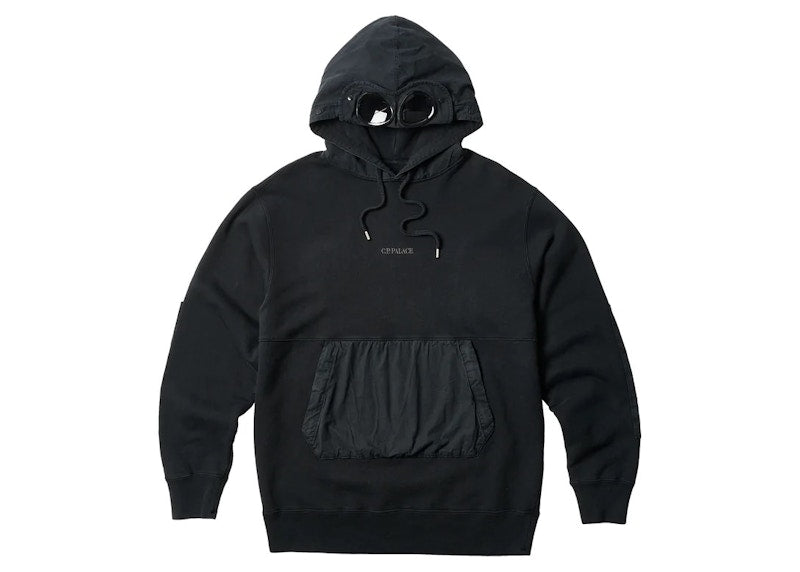Palace C.P. Company Goggle Hoodie Black