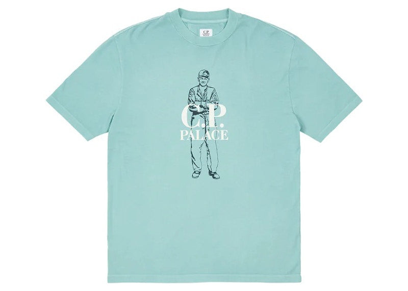 Palace C.P. Company Logo T-Shirt Blue