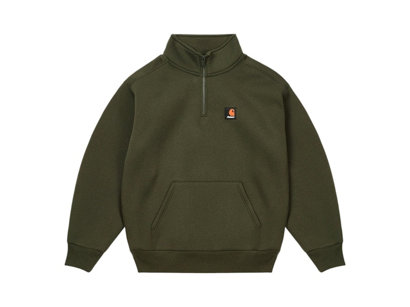 Palace Carhartt WIP Carlux 1/2 Zip Sweatshirt Plant