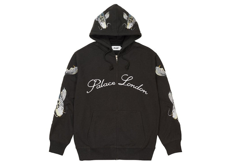Palace Carp Zip Hood Black