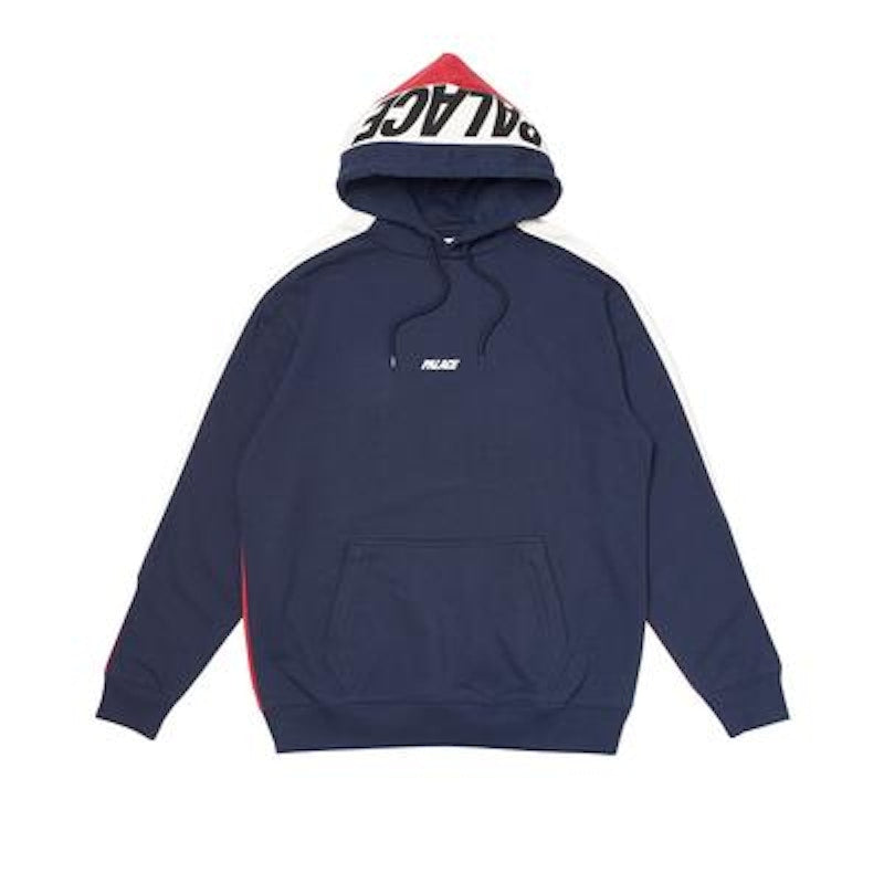 Palace Catch Up Hoodie Navy/White