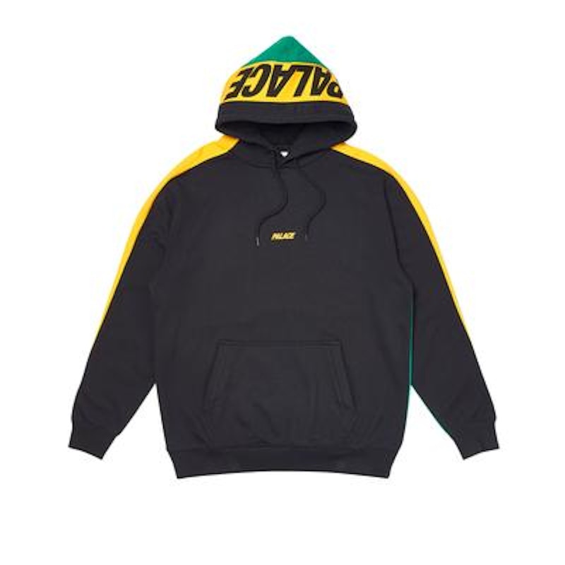 Palace Catch Up Hoodie Yellow/Green