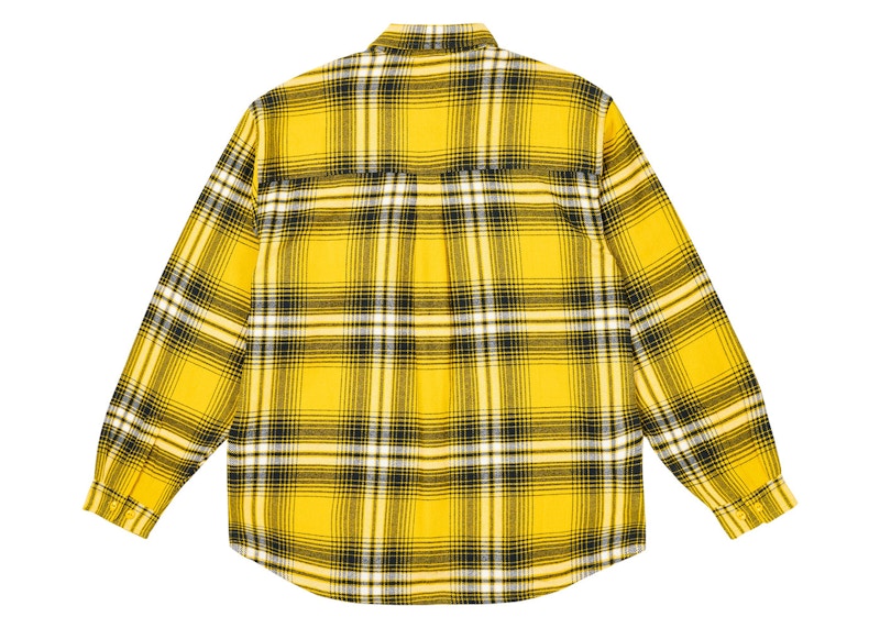 Palace Check Shirt Nectar Yellow