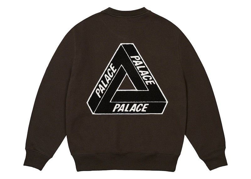 Palace Chenille Tri-Ferg Crew Black