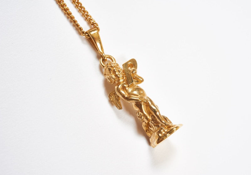 Palace Cherub Pendant Gold