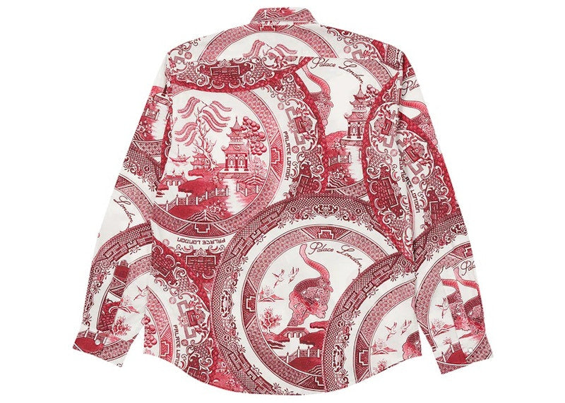 Palace China Plate Shirt Red