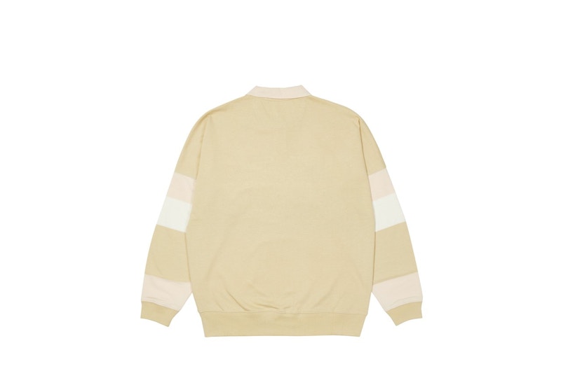 Palace Classic Stripe Drop Shoulder Polo Creams
