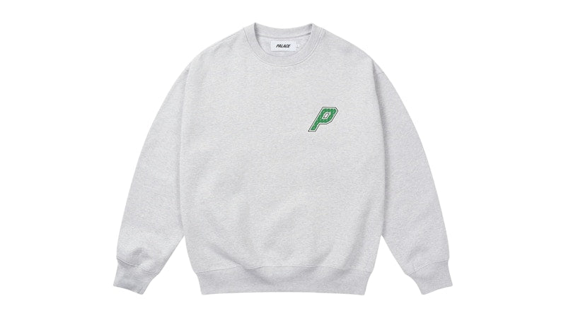 Palace Collegiate P3 Crew Grey Marl