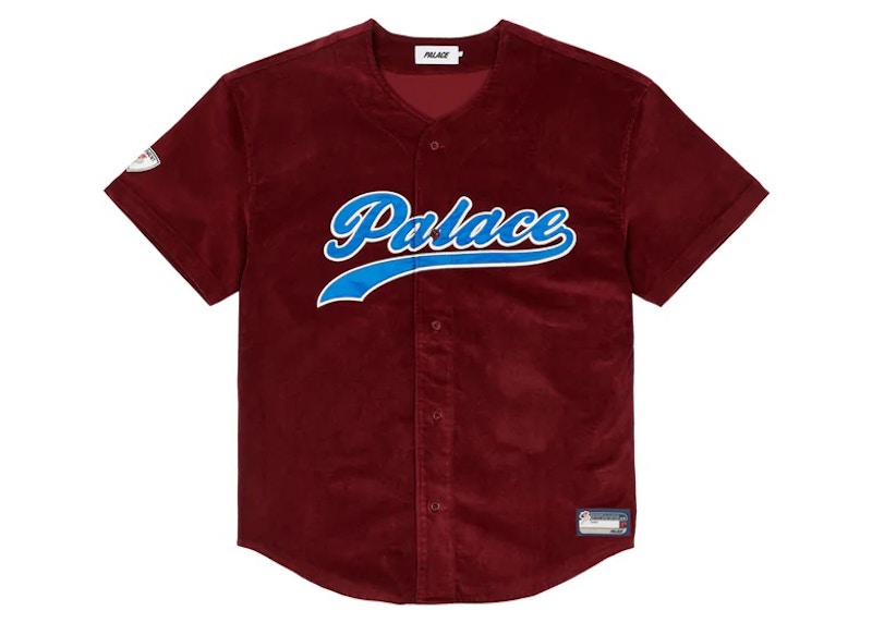 Palace Cord Baseball Jersey Burgundy