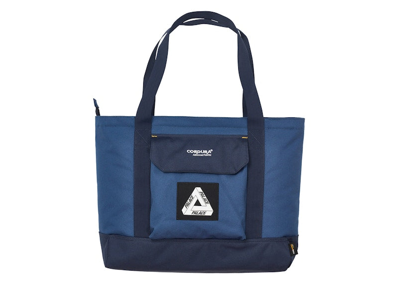 Palace Cordura Duck Canvas Shoulder Bag Blue/Navy