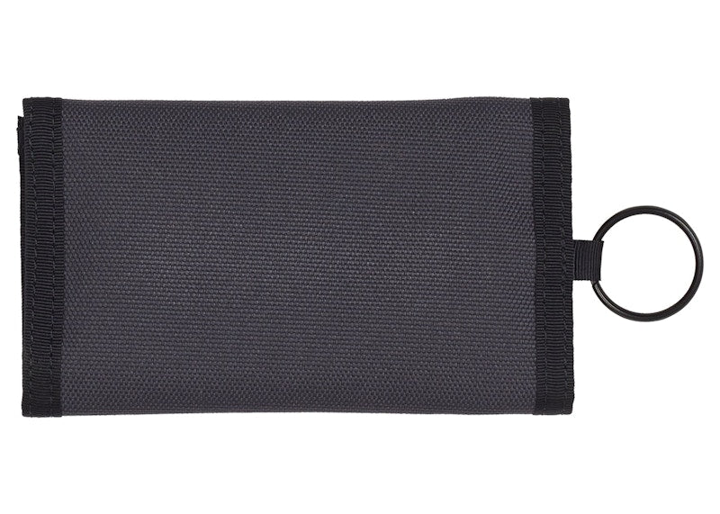 Palace Cordura Duck Canvas Tri-Fold Wallet Carbon/Black