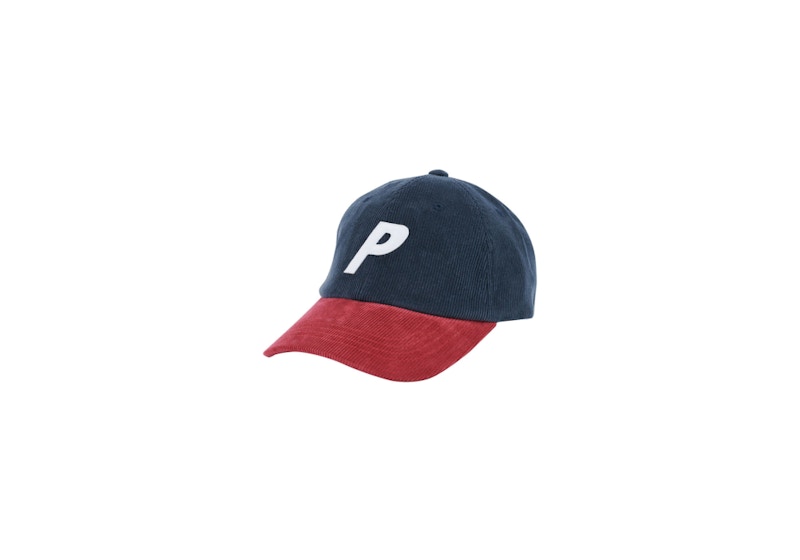 Palace Corduroy P 6-Panel Navy/Red
