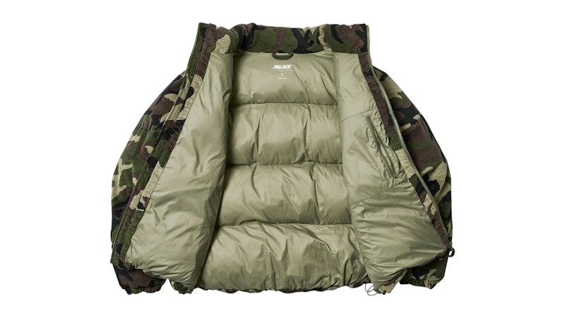 Palace Corduroy Puffa Jacket Camo