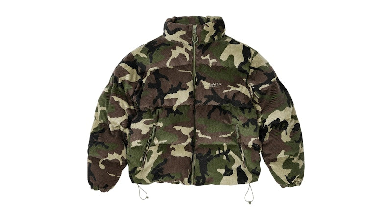 Palace Corduroy Puffa Jacket Camo