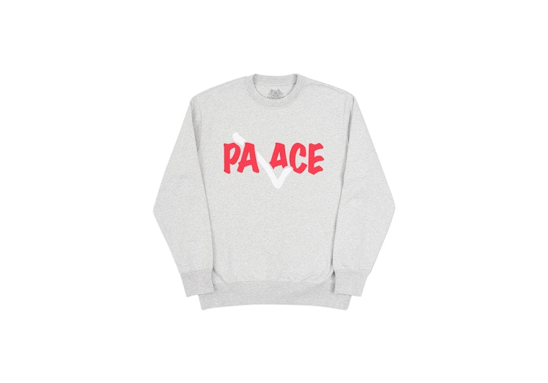 Palace Correct Crew Grey Marl