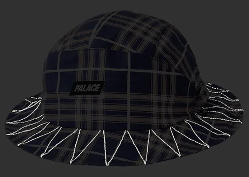 Palace Deflector Shell Boonie Blue Check