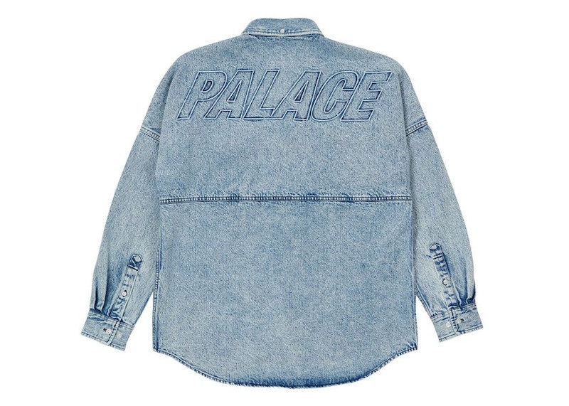 Palace Denim Bossy Shirt Washed Blue