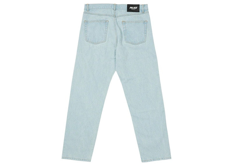 Palace Diamond Stitch Jean Stone Wash
