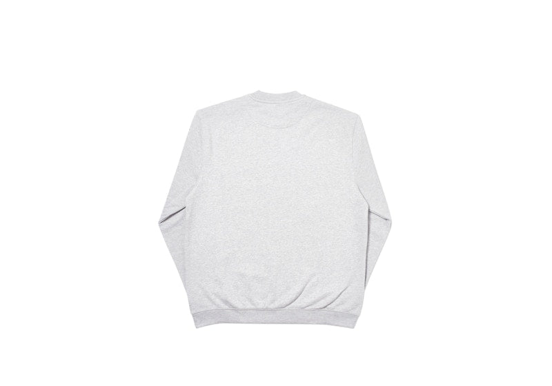 Palace Discuss Crew Grey Marl