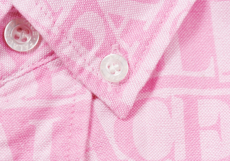 Palace Domino Print Oxford Shirt Pink