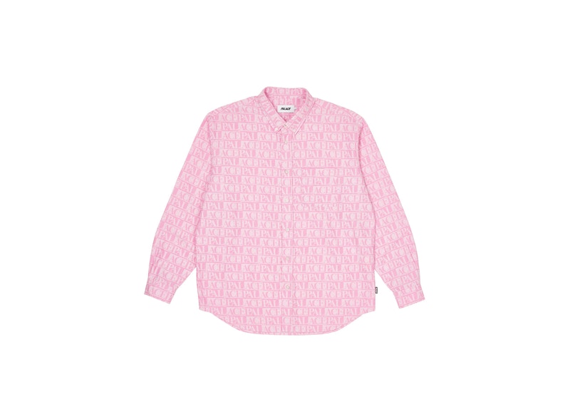 Palace Domino Print Oxford Shirt Pink