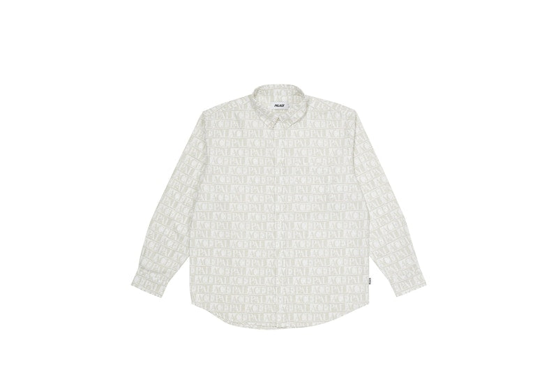 Palace Domino Print Oxford Shirt White