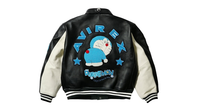 Palace Doraemon Avirex Jacket Black