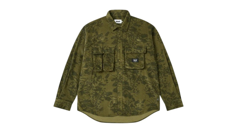 Palace Double Pocket Cord Overshirt Floral