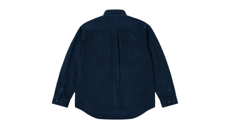 Palace Double Pocket Cord Overshirt Navy