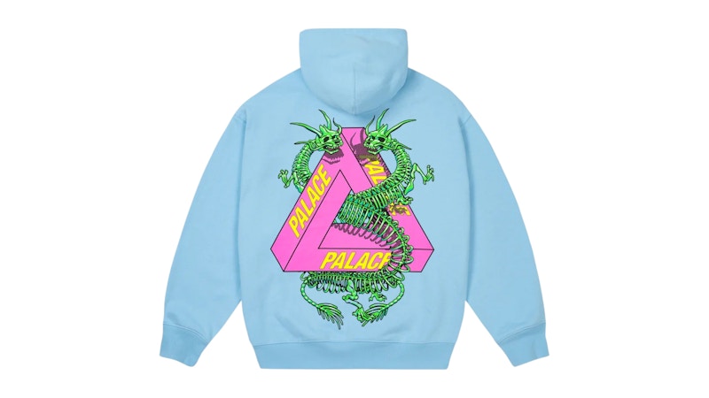 Palace Dragon Bones Tri Hood Skyline Blue