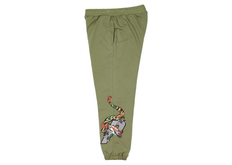 Palace Dragon Sweatpants Olive