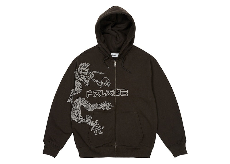 Palace Dragon Zip Hood Black