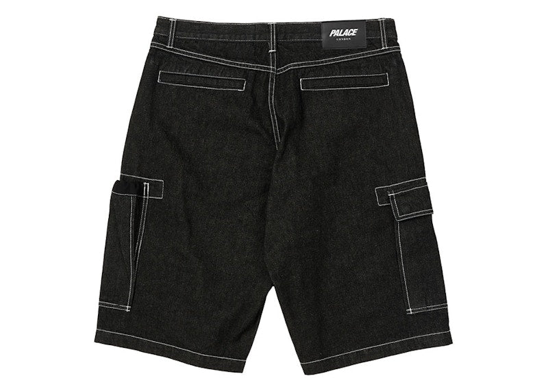 Palace Drawcord Pocket Denim Shorts Black