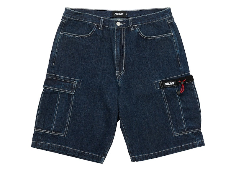 Palace Drawcord Pocket Denim Shorts Indigo