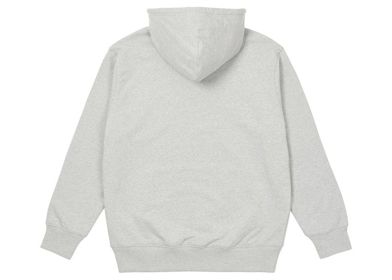Palace Drop Shoulder Applique Hood Grey Marl