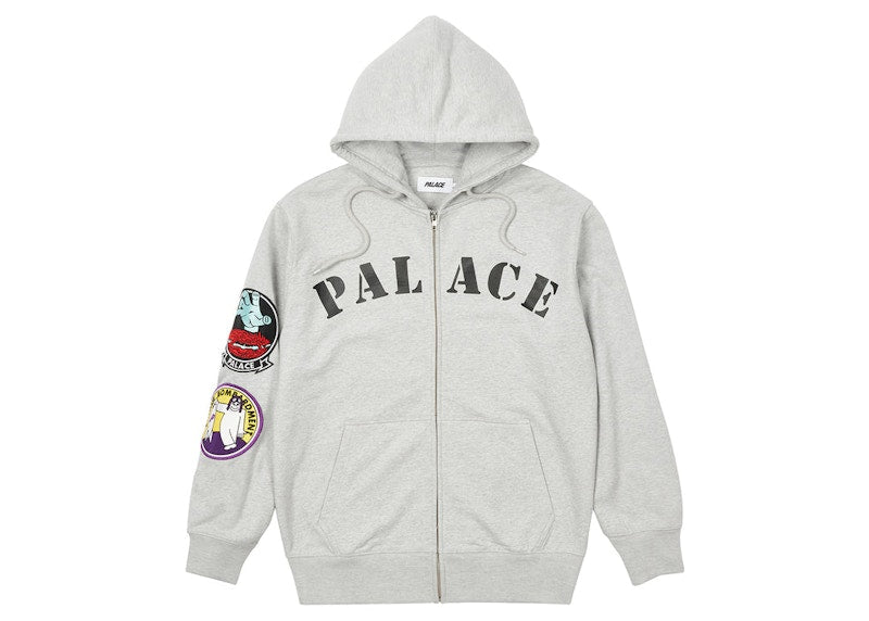 Palace Duck Bomb Hood Grey Marl