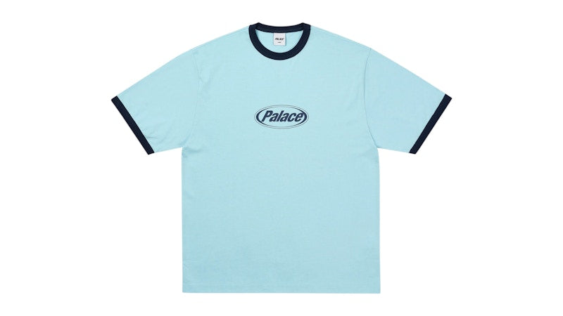 Palace Elipse Ringer T-Shirt Skyline Blue