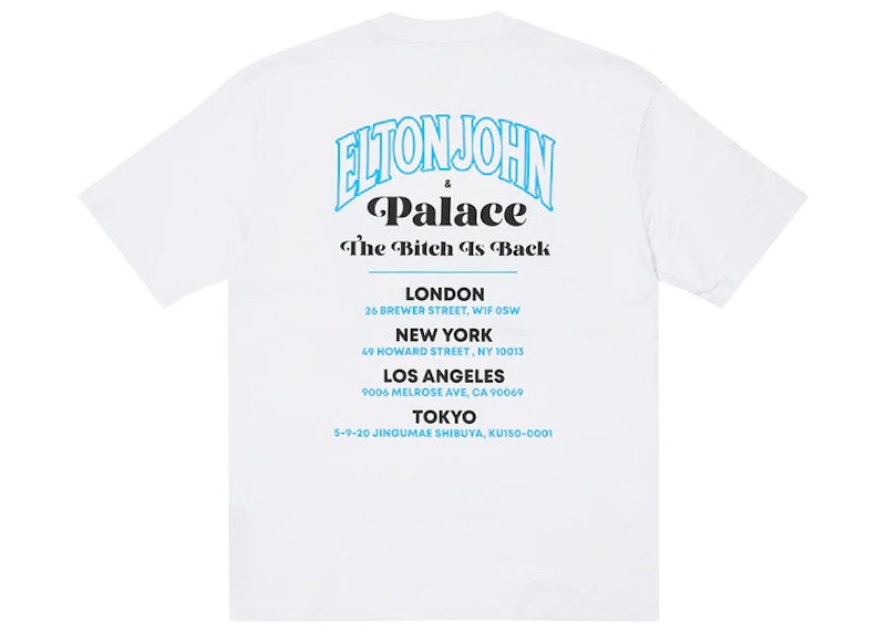 Palace Elton John P-iano T-shirt White
