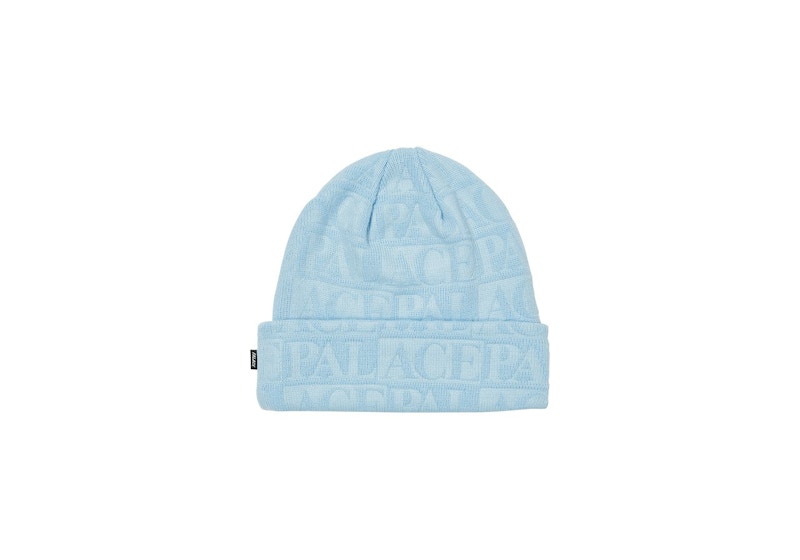 Palace Emboss Repeat Beanie Bluestone