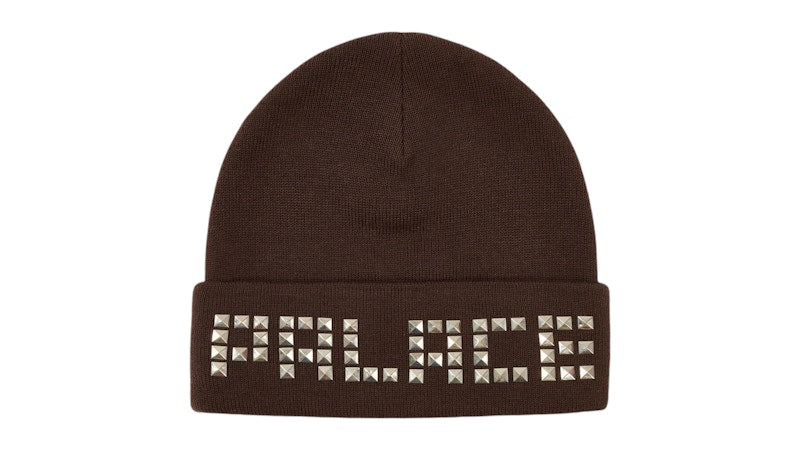 Palace Emotional Studded Beanie Brown