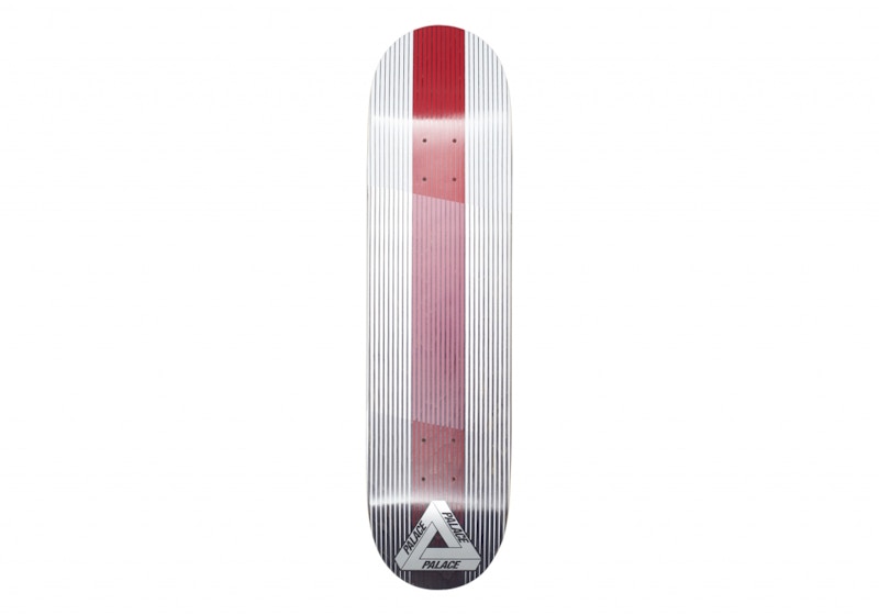 Palace England Linear 8 Skateboard Deck White/Red