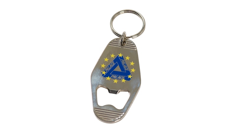 Palace Eu Tri Bottle Opener Keyring Silver