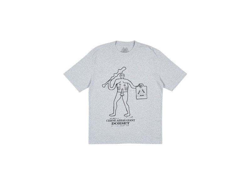Palace Ewdorset T-shirt Grey Marl/Black