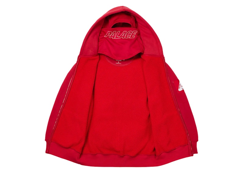 Palace Facemask Thermal Hood (FW23) Hibiscus