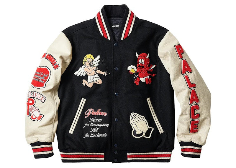 Palace Fallen Angels Varsity Jacket Navy