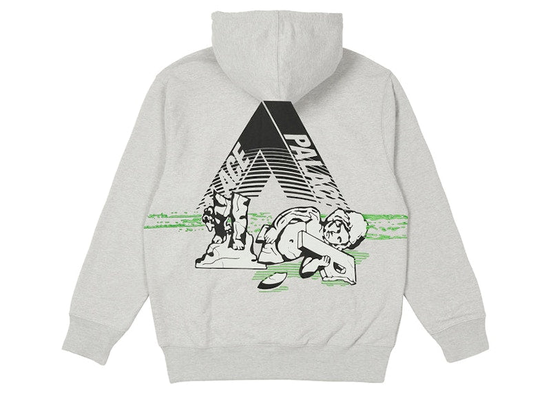 Palace Fallen City Hood Grey Marl
