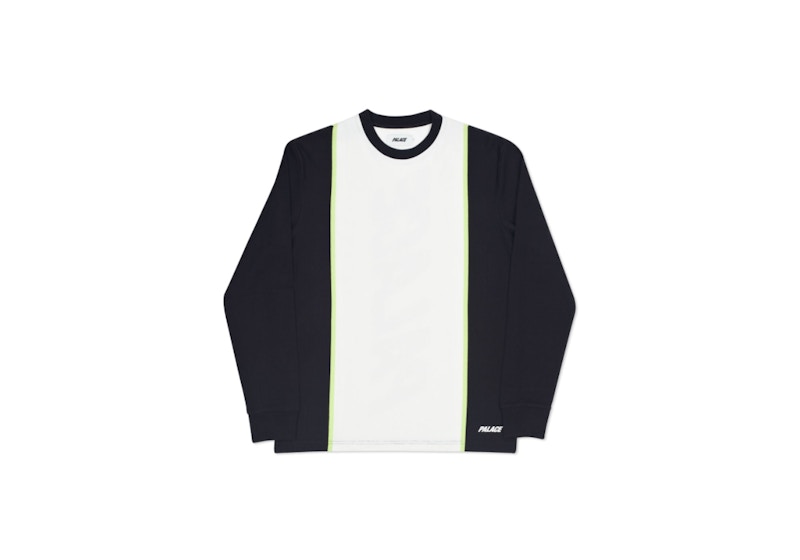 Palace Fast Stripe Crew Black/White